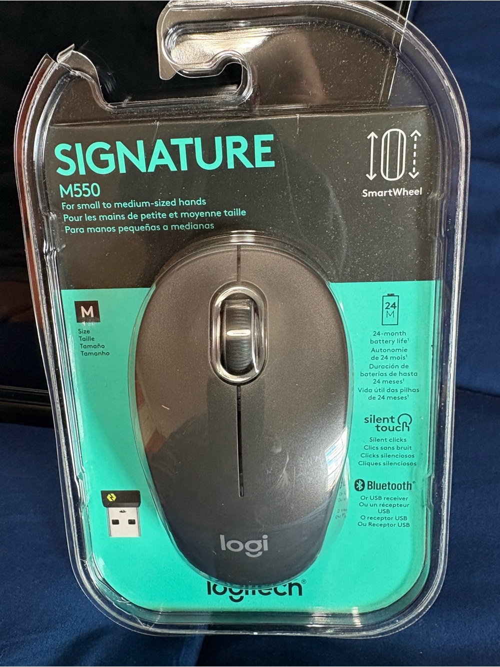 Logitech Signature M550 Medium Size Wireless Mouse (Factory Sealed)